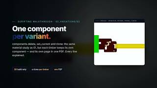 Scripting Walkthrough 02/02: one cloned component per variant Guide