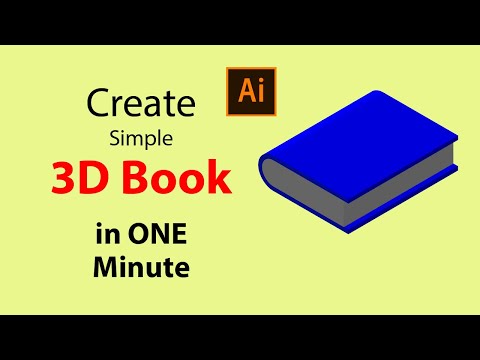 How to Make 3D Book in Adobe Illustrator #Shorts