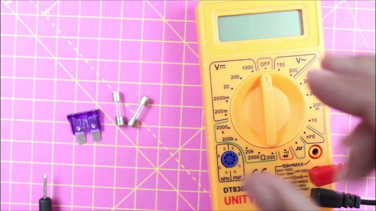 How to Check Fuse with Multimeter | Simple Method to Check Fuse is ...