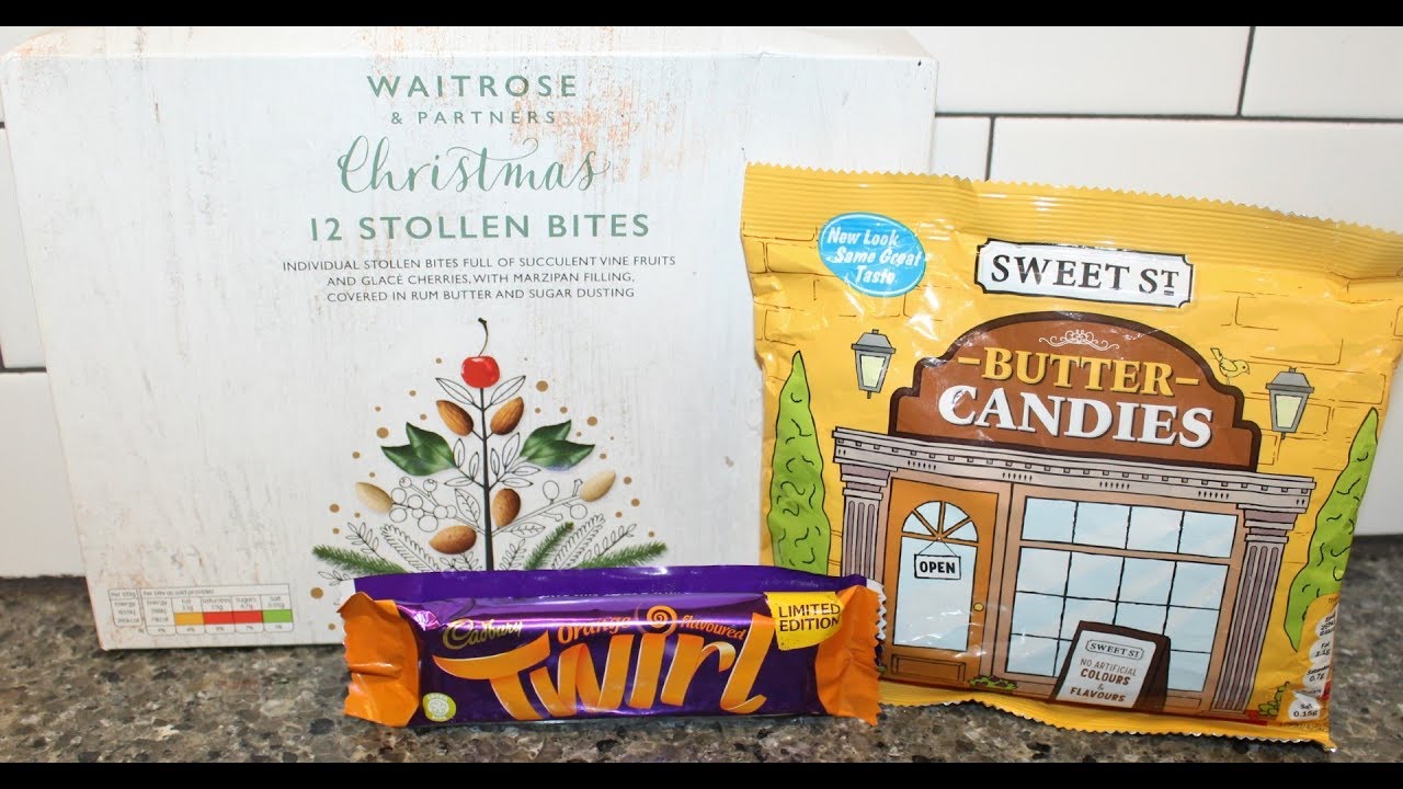 Waitrose Christmas Stollen Bites, Lidl Sweet St Butter Candies