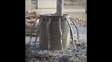 World History-Casting Concrete for Bored Pile #shorts #trending