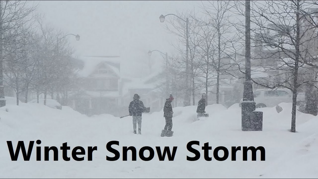 EXTREME Snow Storm in Toronto GTA Canada Severe Winter Snowfall