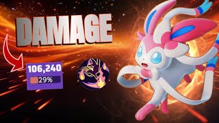 MYSTICAL FIRE SYLVEON FANKED 106,000 DAMAGE | POKEMON UNITE