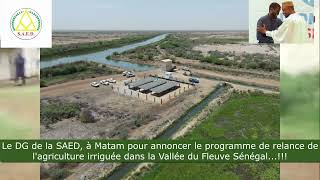 Le Développement De Lagriculture Irriguée Dans La Vfs Bien Possible Avec Le Projet