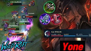 Wild rift Yone carry Insane damage- Yone vs Sett baron lane season 12