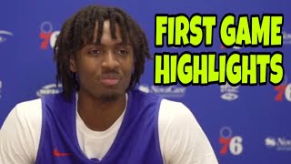 Tyrese Maxey First PHILADELPHIA 76ERS GAME vs Boston Celtics | 8 POINTS - 3 ASSISTS | Highlights