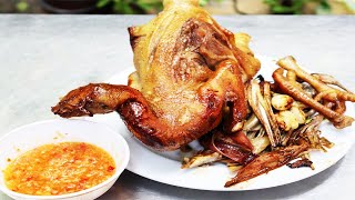 How to Roasted Whole chicken with Corona Extra beer & banana flower/Delicious roasted chicken