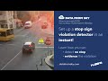 Stop sign running - detect traffic violations with FLOW Insights