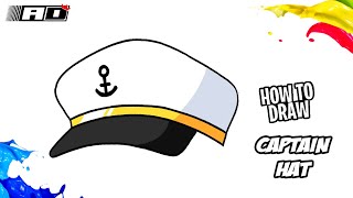 How to draw Captain Hat