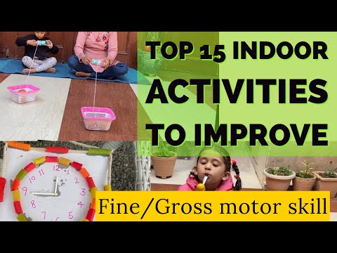 Top Indoor games u0026 Activities for kids| gross motor Skills /fine motor Skills| kishakashi