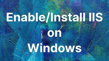 Enable IIS on Windows.