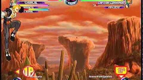 MvC2 Online (360): Brett (RomSlash) vs BraveYungJablez (Rog/Psy/Cap) 2 .:12.14.09:.