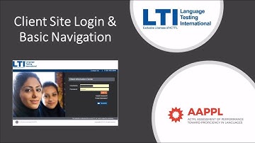 AAPPL - Client Site Login and Basic Navigation