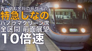 【10倍速 超広角前面展望】383系 特急しなの15号 名古屋～長野【Japan Rail View Time lapse】