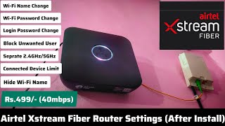 Airtel Xstream Fiber Password Change | Airtel Xstream Fiber Router Settings | Hindi