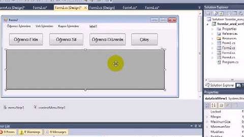 Veri Tabanındaki Kaydı Güncelleme İşlemi 1 Bölüm Ders 101 C#    C Sharp    Access