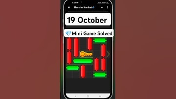 Mini Game 19 October | Hamster Kombat Mini Game Solved #shorts #tranding