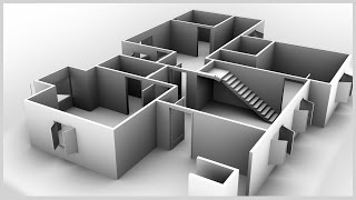 How to use door window and stairs in 3ds max interior design part02