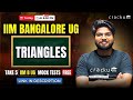IIM B UG Admission Test Live – Triangles | IIM B UG Entrance Examination session