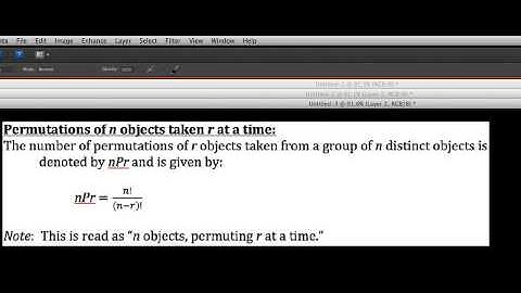 Introduction to Permutations with applications and the formula