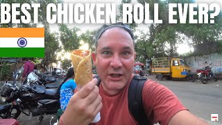 FOREIGNER TRIES CHICKEN ROLL IN VIZAG