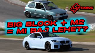 BIG BLOCK-os Micra és ÚJ M2! - Nissan Micra vs. BMW M2 (2024) (Laptiming Ep. 316.)