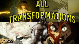 All Transformation in 1080p | Shingeki No kyojin