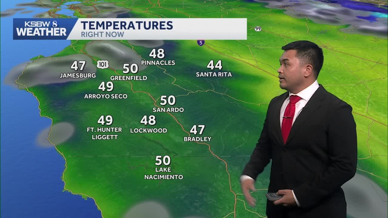 Rain chances north and cooler temperatures begin Monday - YouTube