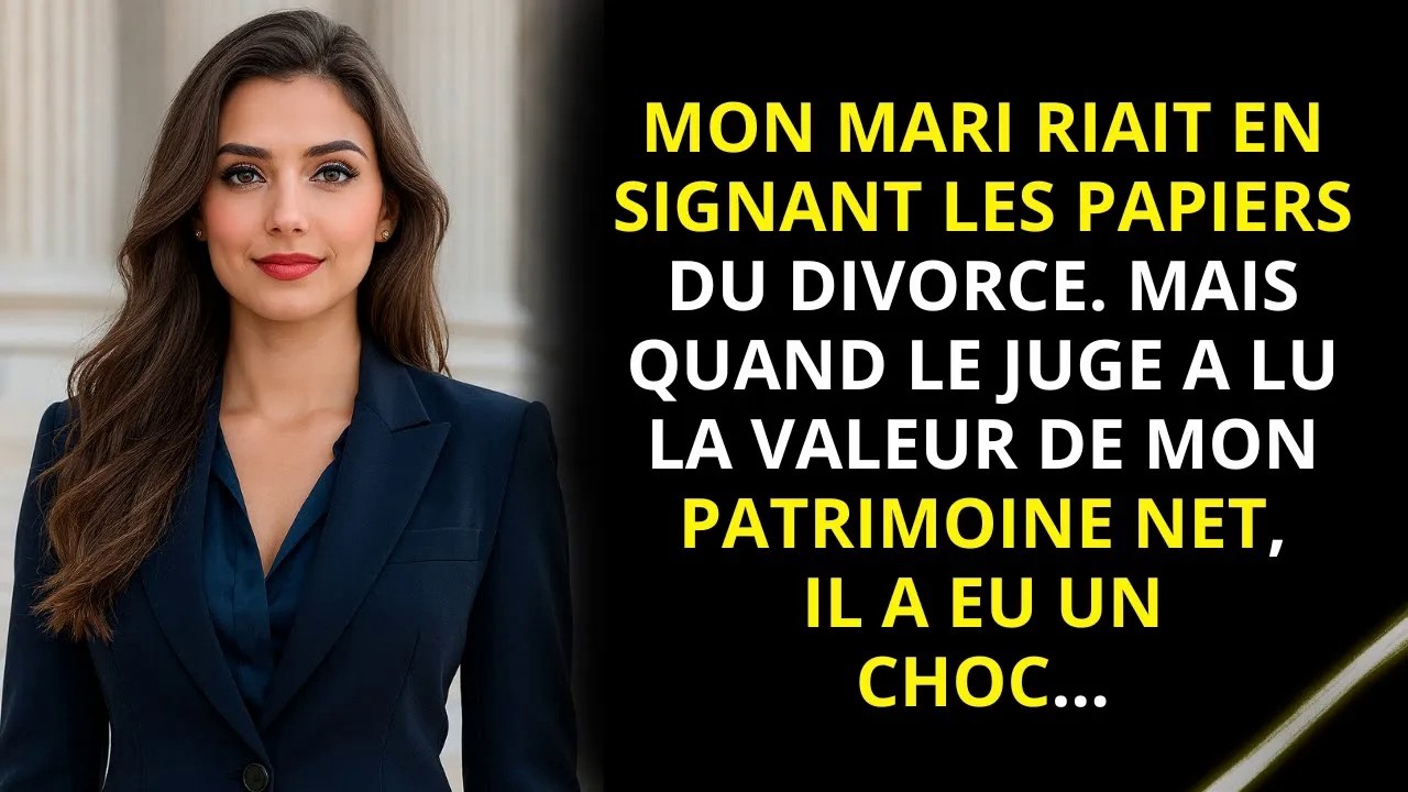 Quinze ans de mariage, trois enfants, et lui qui se tient devant le juge, un sourire narquois aux lèvres, en me laissant « généreusement » le vieux canapé et la commode. Il me croyait ruinée,...