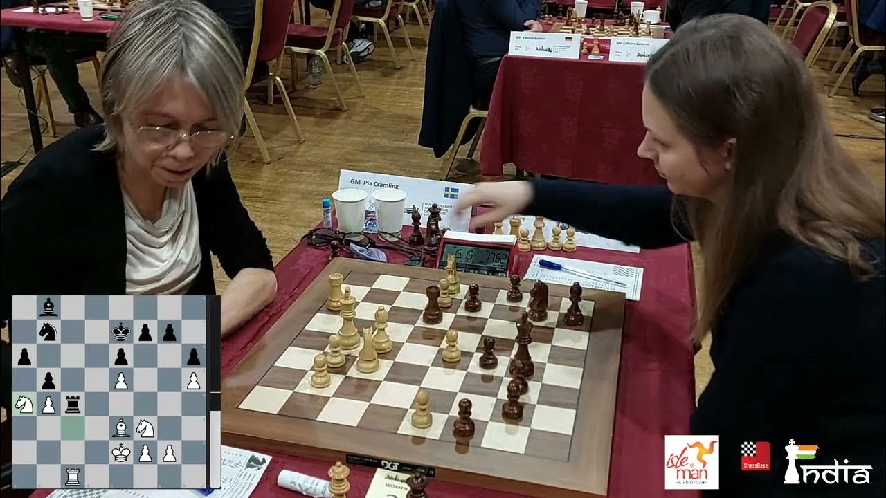 ChessBase India on X: The King was on e2, both smile after GM Pia Cramling🇸🇪  accidentally knocked her own king and misplaced it on e1 against GM Anna  Muzychuk🇺🇦 in the final