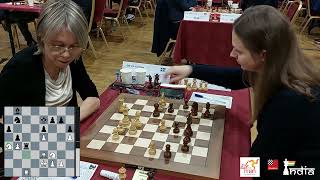 The king was on e2, both smile  GM Pia Cramling v GM Anna Muzychuk | FIDE Grand Swiss 2023 Women