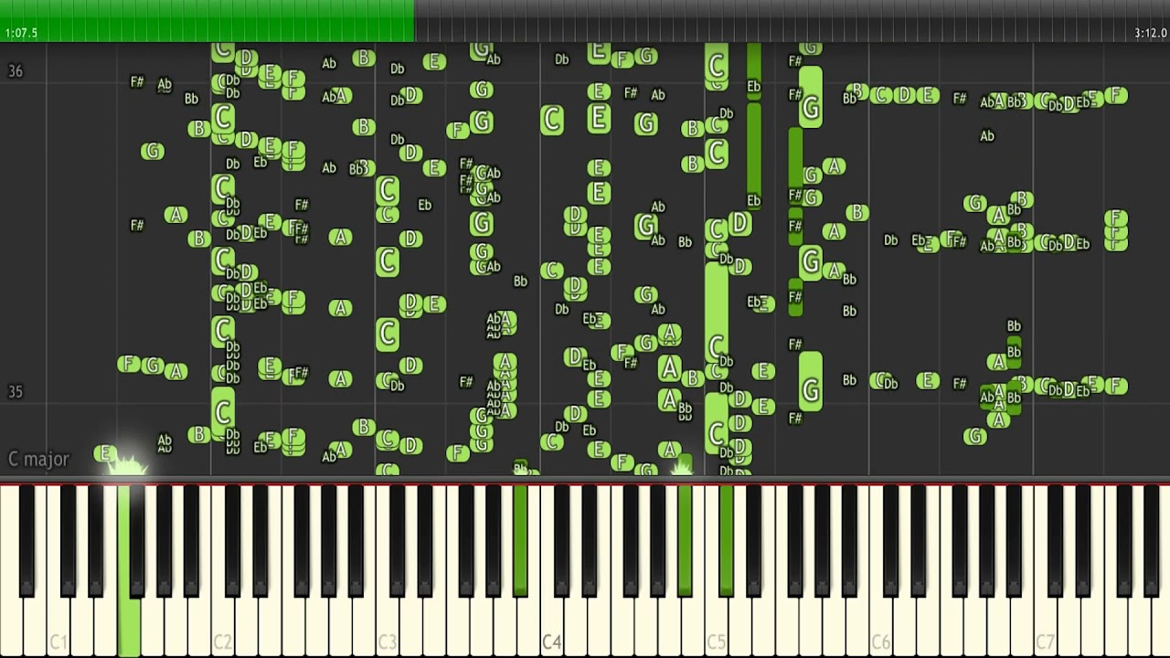 how to play BAD GUY BY BILLIE EILISH EASY PIANO TUTORIAL synthesia lesson M...