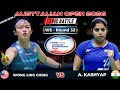 Epic Battle Wong Ling Ching Vs Aakarshi Kashyap Badminton Australian Open 2026 