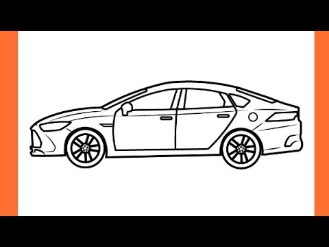 How To Draw BYD Qin plus DM-1 Car | Easy Car Drawing step by step - YouTube