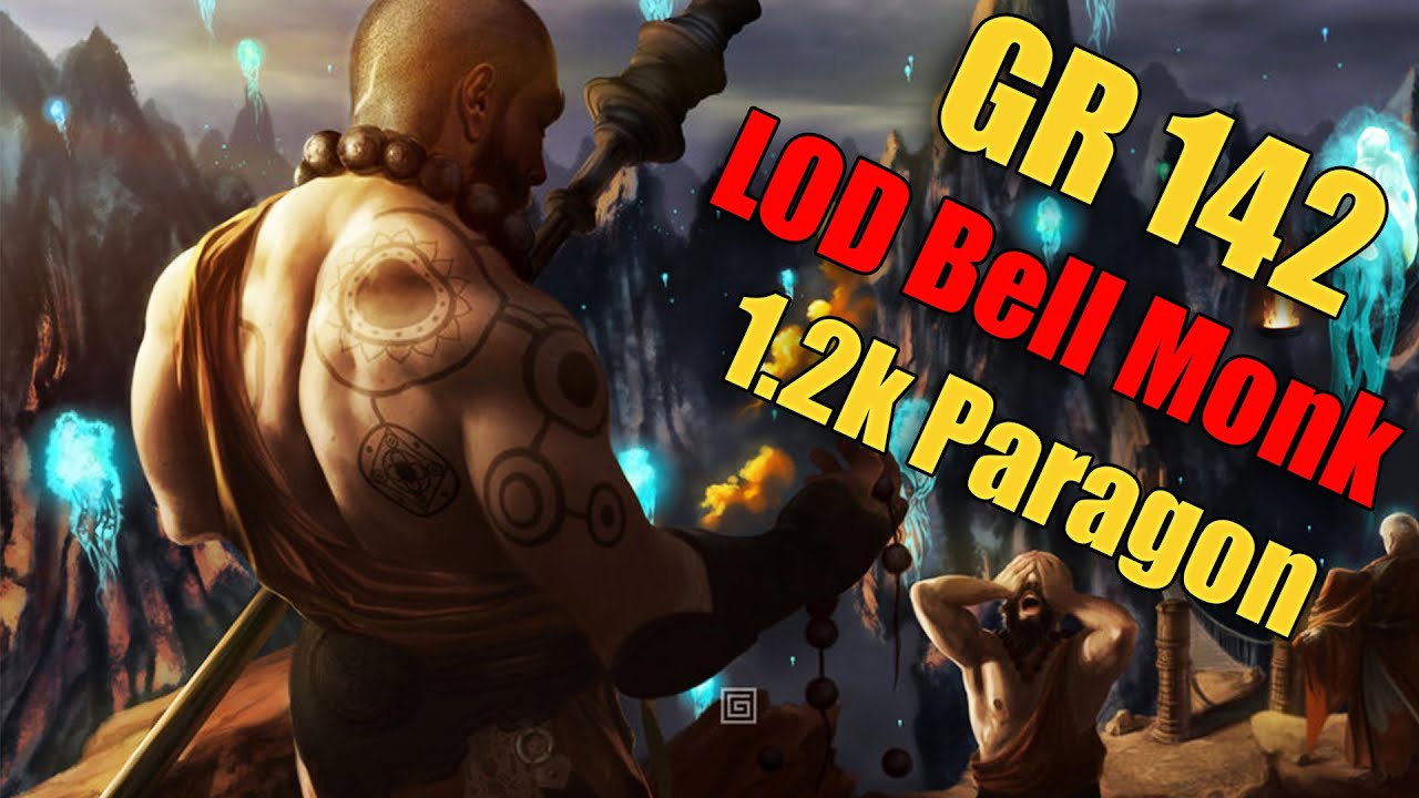 Diablo 3 Season 27 PTR LOD Wave of Light Monk GR 142 (1.2k para