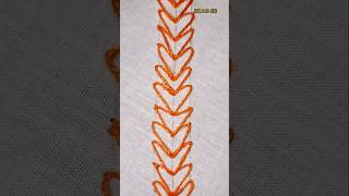 Easy pattern making | heart shape ♥️  #embroidery #pattern #trending #loopstitch #craft #diy #viral