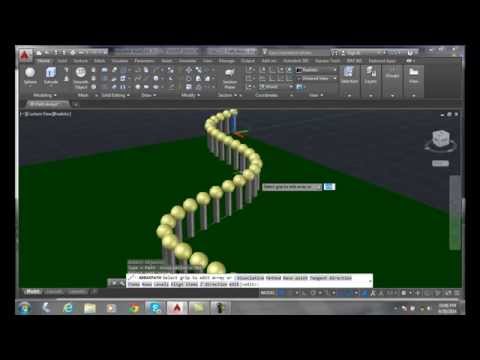 3D Modeling 08-13 3D Path Arrays