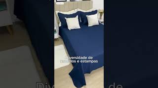 Cobre Leito Colcha Milão 3 Peças Dupla Face Corttex