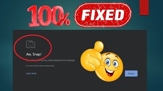 how to fix aw snap error || something went wrong while displaying this webpage || google chrome #ts