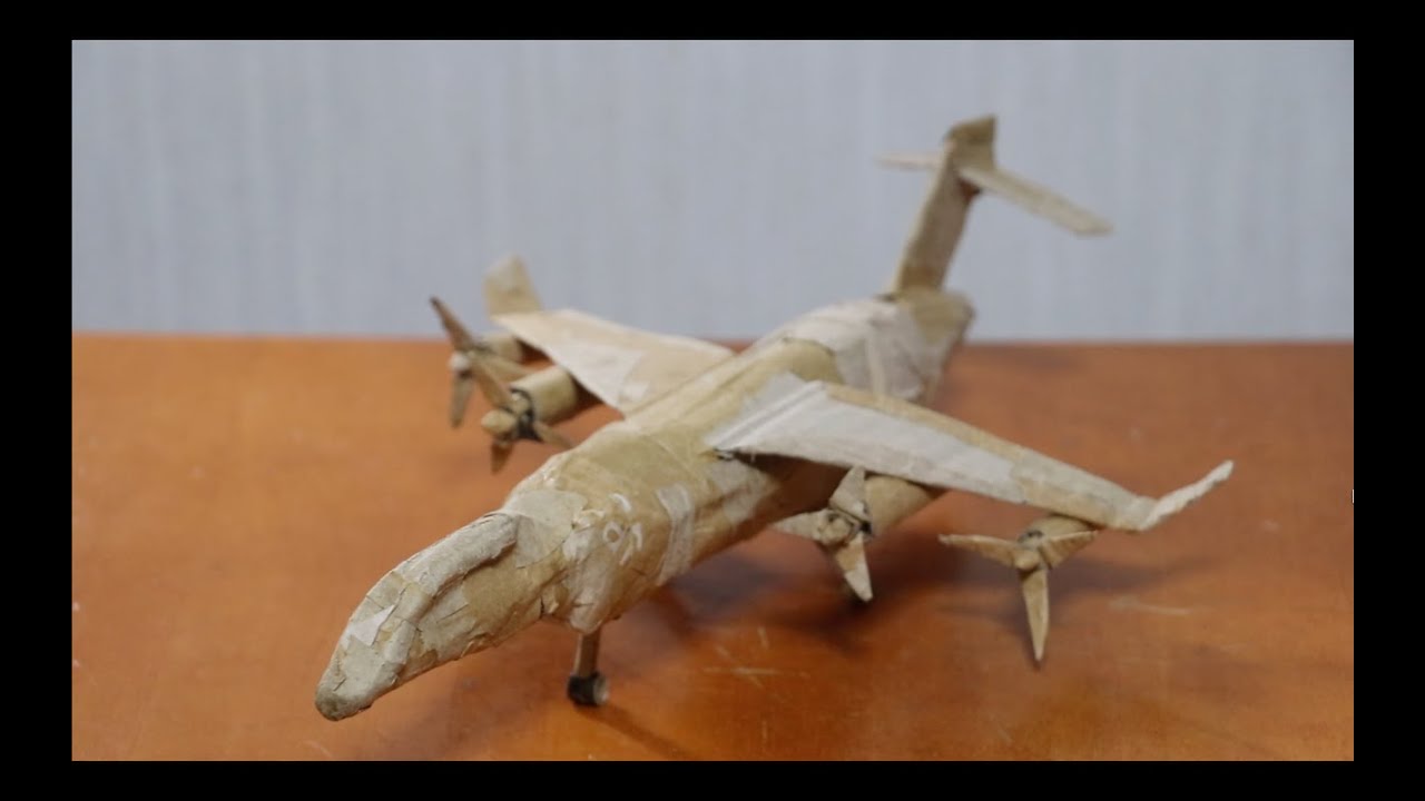 #️⃣OPENPACIFIC 段ボール飛行機(自作) プラモデルより簡単！？ ダンボールで飛行機を作ってみた - YouTube