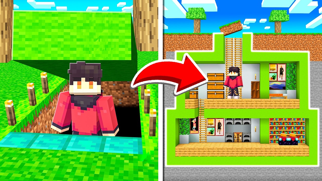 I Built a SECRET UNDERGROUND Base in Minecraft 1.21! - Episode 5 - YouTube