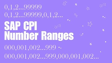 SAP CPI Tutorials : 4 : How to Create Number Ranges in CPI & work with it ?