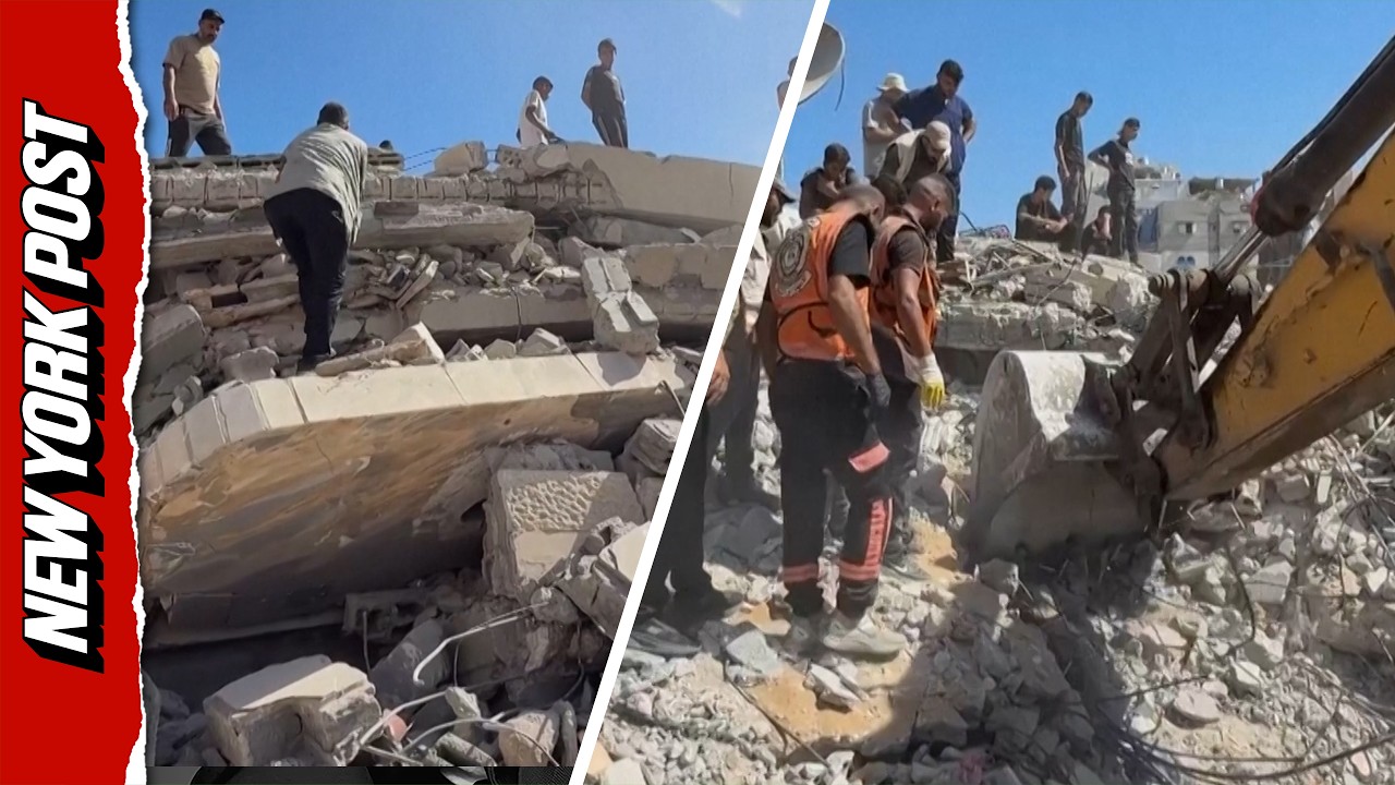 20 Dead and 100 Trapped After Gaza Building Collapses Following Israeli Airstrikes