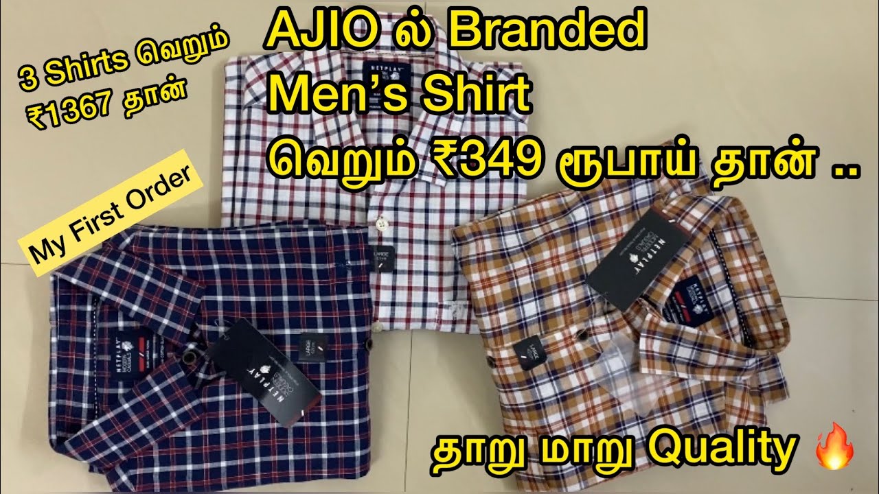 NETPLAY BRAND REVIEW - AJIO ONLINE SHOPPING 🛍️- NETPLAY SHIRT UNDER ₹500👕