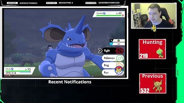 Shiny Chewtle at 219 Encounter in the Wild Area