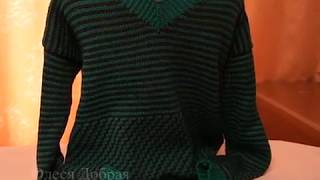 Вяжем мужской пуловер Тигровый изумруд на машинке Silver Reed Lk-150. Описание и советы Вяжем мужской пуловер Тигровый изумруд на машинке Silver Reed Lk-150. Описание и советы