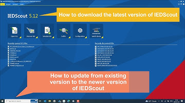 How do I download the latest version of IEDScout and update from an existing version?