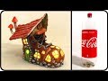 Diy boot fairy house lamp using a coke plastic bottle