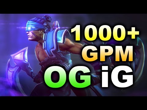 OG vs iG - 1k+ GPM B-GOD AntiMage - Kiev Major DOTA 2