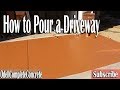 How to Pour a Colored Concrete Driveway and Patio with Cantilever Stairs